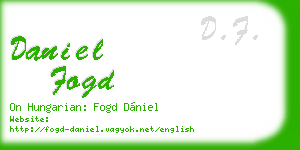 daniel fogd business card